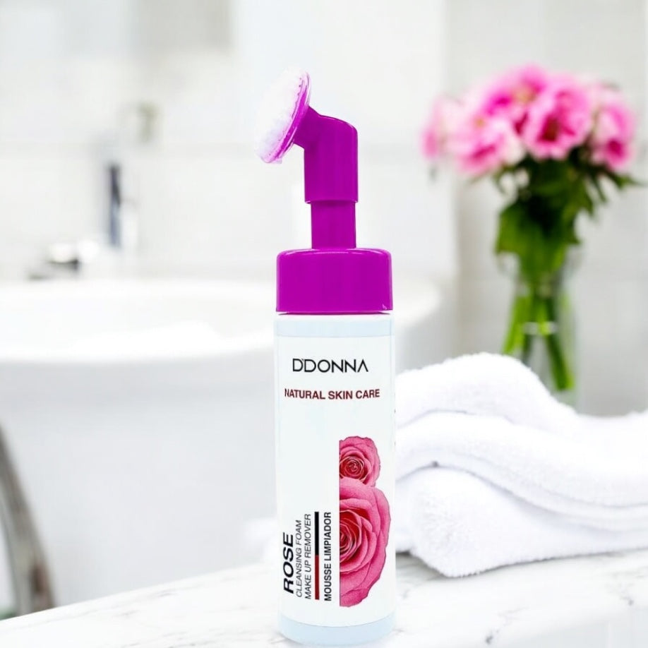 Mousse Nettoyante Visage à la Rose – 180 ml